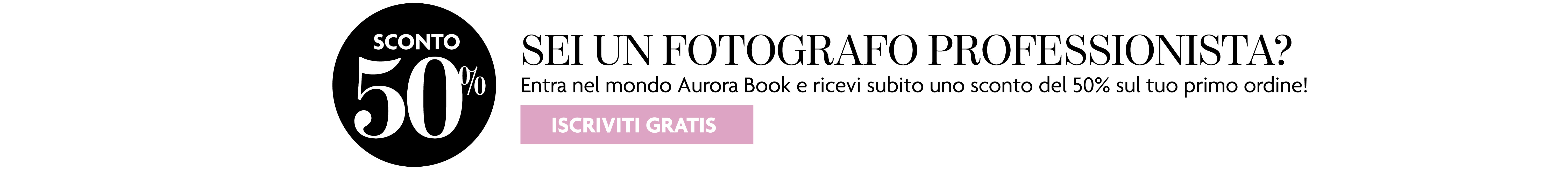 Sei un fotografo professionista? Registrati e avrai uno sconto